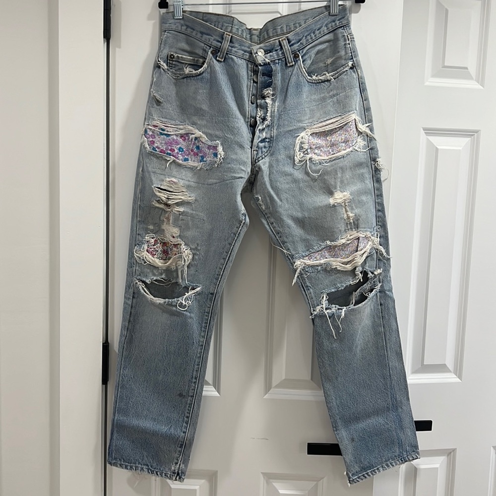 Vintage Levi’s With Patchwork - image 1